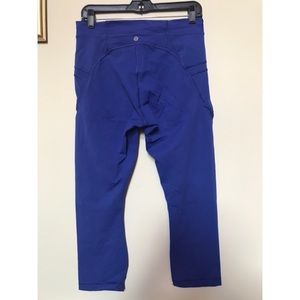 Blue lululemon Crops